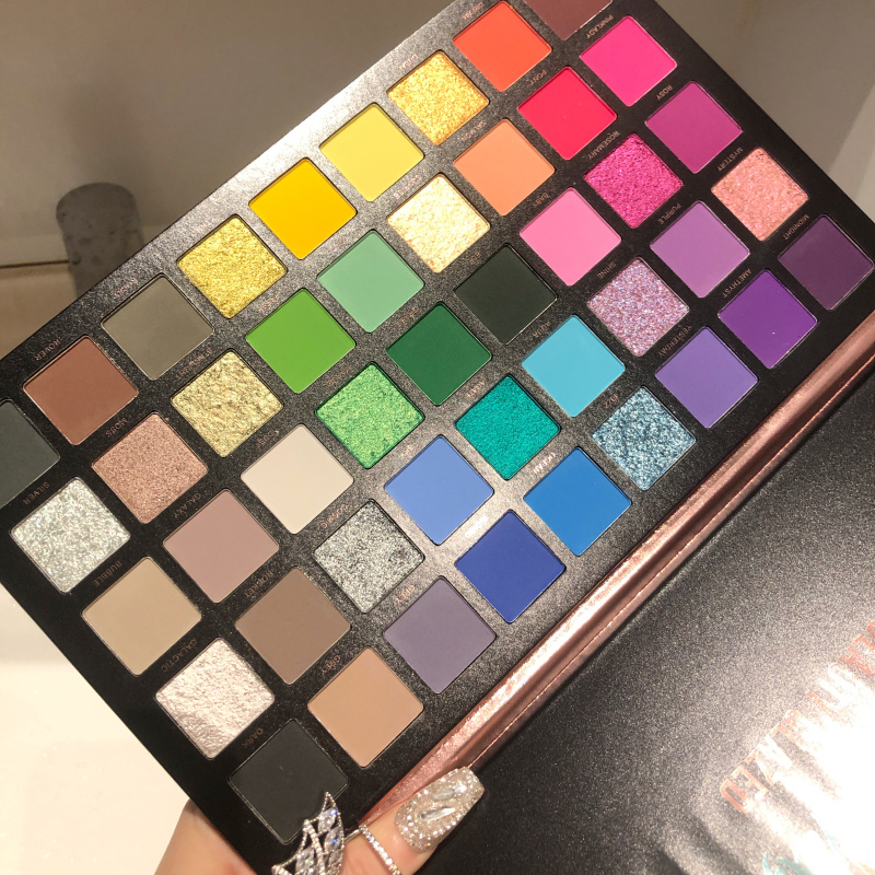 彩色眼影盘色号全了！