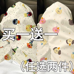 遛弯裤ins卡通睡裤女夏纯棉长裤春秋薄款空调房百搭休闲居家外穿