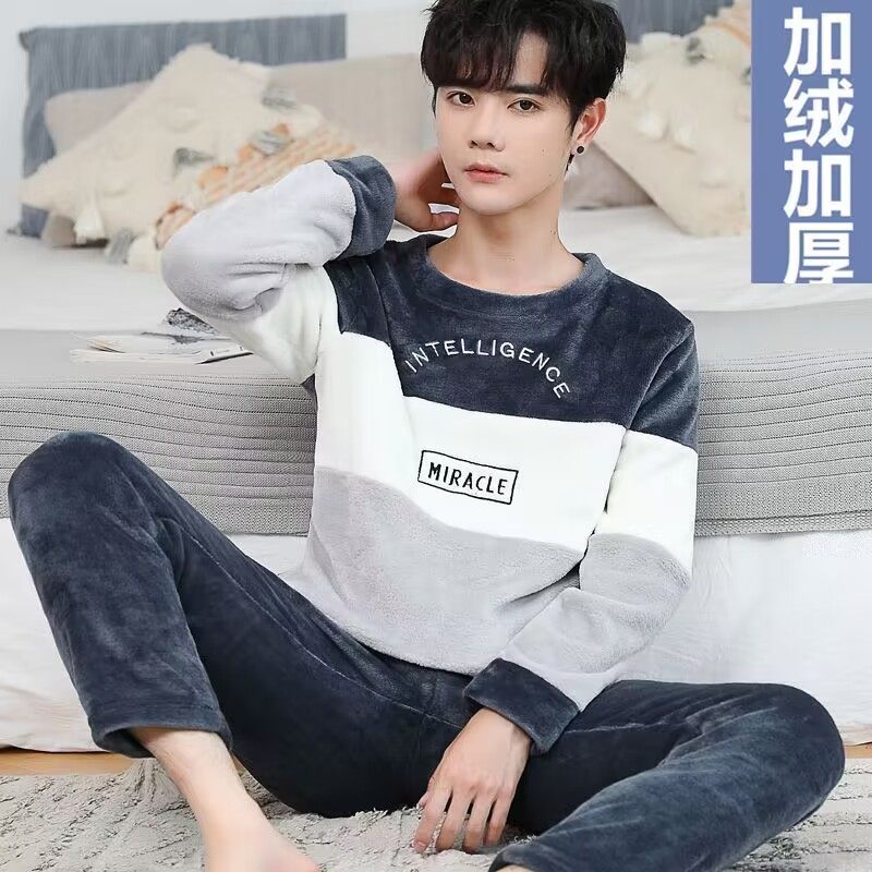 睡衣男士秋冬季珊瑚绒卡通青少年加厚大码睡衣法兰绒家居服套装,女士内衣/男士内衣/家居服,睡衣/家居服套装,淘宝优惠券,粉丝福利购,淘宝优惠卷