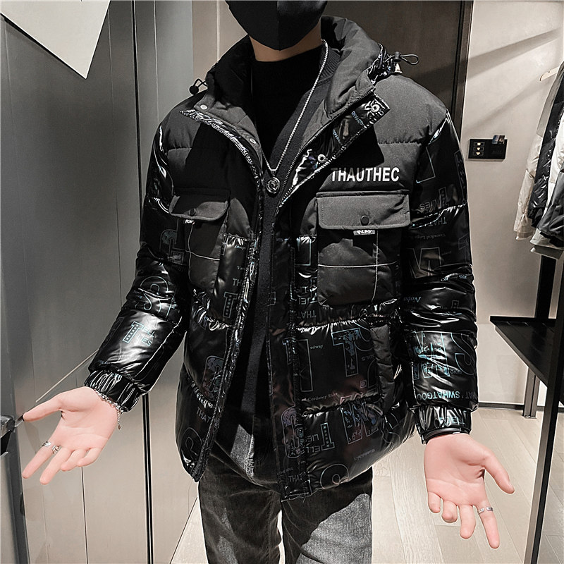 2025冬季新款男士棉衣韩版潮流棉服外套加厚连帽棉袄保暖P138,男装棉衣,电商A270