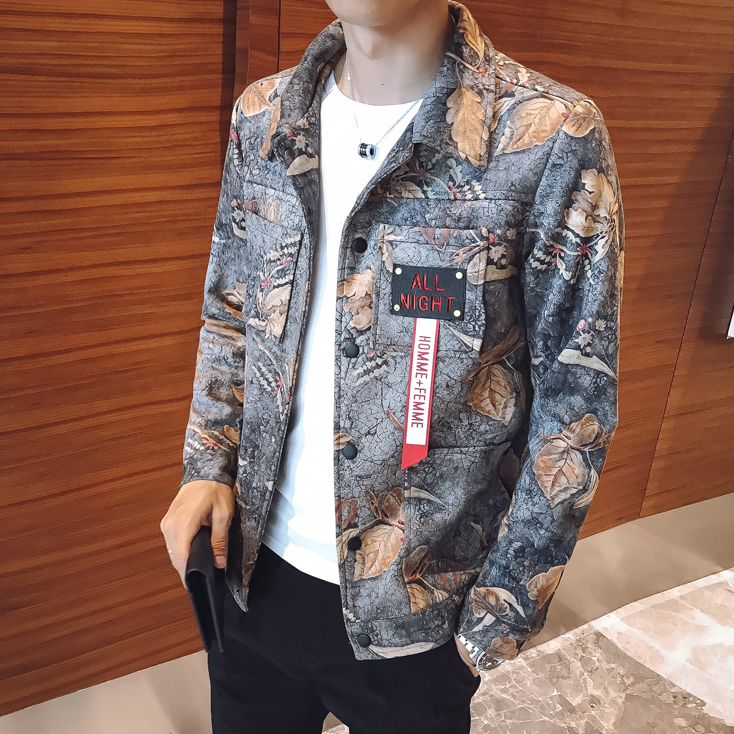 2025秋冬新款机能风男外套韩版潮流帅气夹克衣服社会小伙网红P110,男装夹克,电商A270