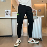 修身工装裤长裤潮流男裤男生年运动裤春夏季黑色休闲韩版2022p55，男装工装外套，电商A270