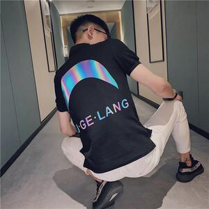 2025年夏季新款韩版修身短袖T恤韩版潮牌精神小伙翻领polo衫P48图片