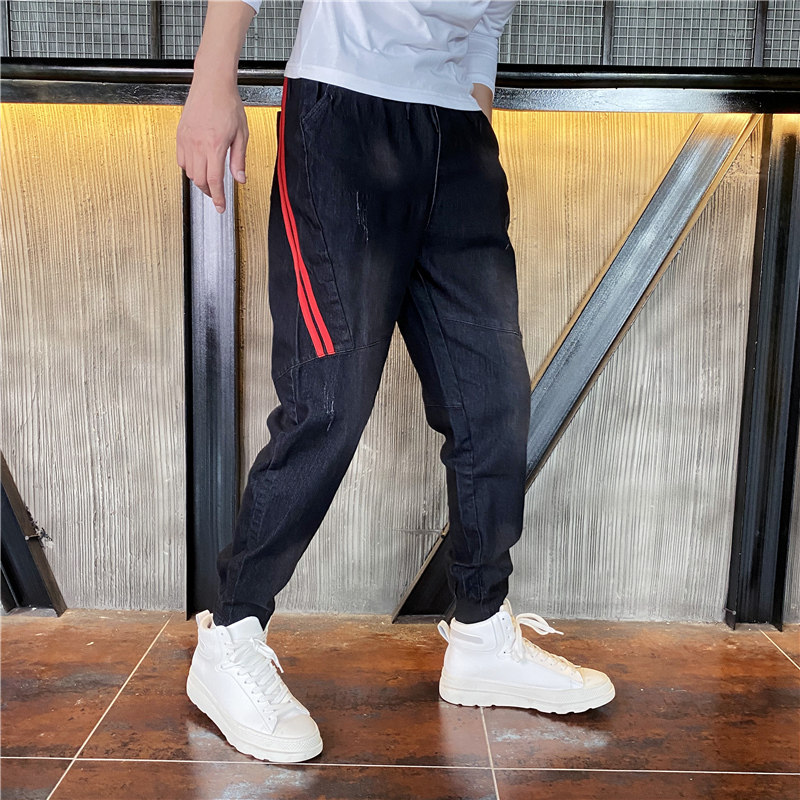 牛仔裤男长裤韩版修身百搭裤子潮流帅气秋季潮牌小脚精神小伙P55,男装牛仔裤,电商A270