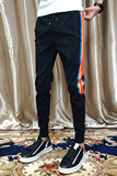 2025春夏新款韩版男士休闲小脚裤精神小伙男裤子潮牌紧身裤X43P55，男装休闲裤，电商A270