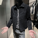 2025年新款男士秋冬季潮流韩版修身夹克毛毛外套P158，男装夹克，电商A270