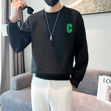 2025春秋季男士卫衣长袖套头休闲纯色痞帅休闲上衣服打底衫P38，男装T恤，电商A270