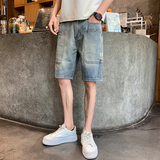 夏季男士短裤五分裤裤子牛仔潮流百搭薄款2023-NZ271-P45，男装牛仔裤，电商A270