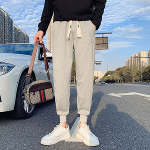 秋季男士休闲裤小脚裤哈伦裤裤子潮流束脚运动卫裤潮牌X133-p55图片