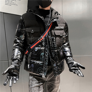 2025冬季新款男士棉衣韩版潮流棉服外套加厚连帽棉袄保暖P138图片