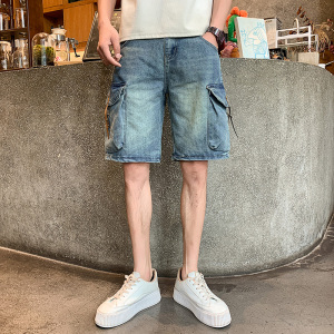 夏季男士短裤五分裤牛仔薄款破洞弹力NZ220-p55图片