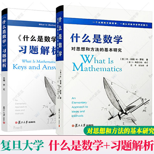 数学套装2册 任选】什么是数学习题解析+什么是数学 对思想和方法的基本研究第4四版复旦大学出版社认识数学专业书 9787309128109