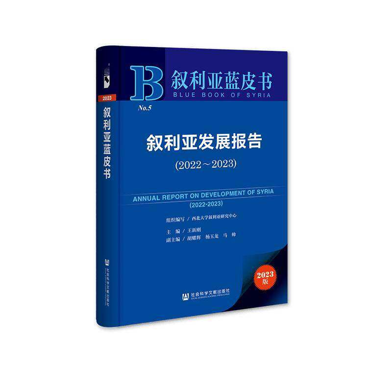 正版包邮 叙利亚发展报告.2022-2023 9787522838342 社会科学文献出版社 王新刚,胡耀辉,杨玉龙,马帅经济书籍