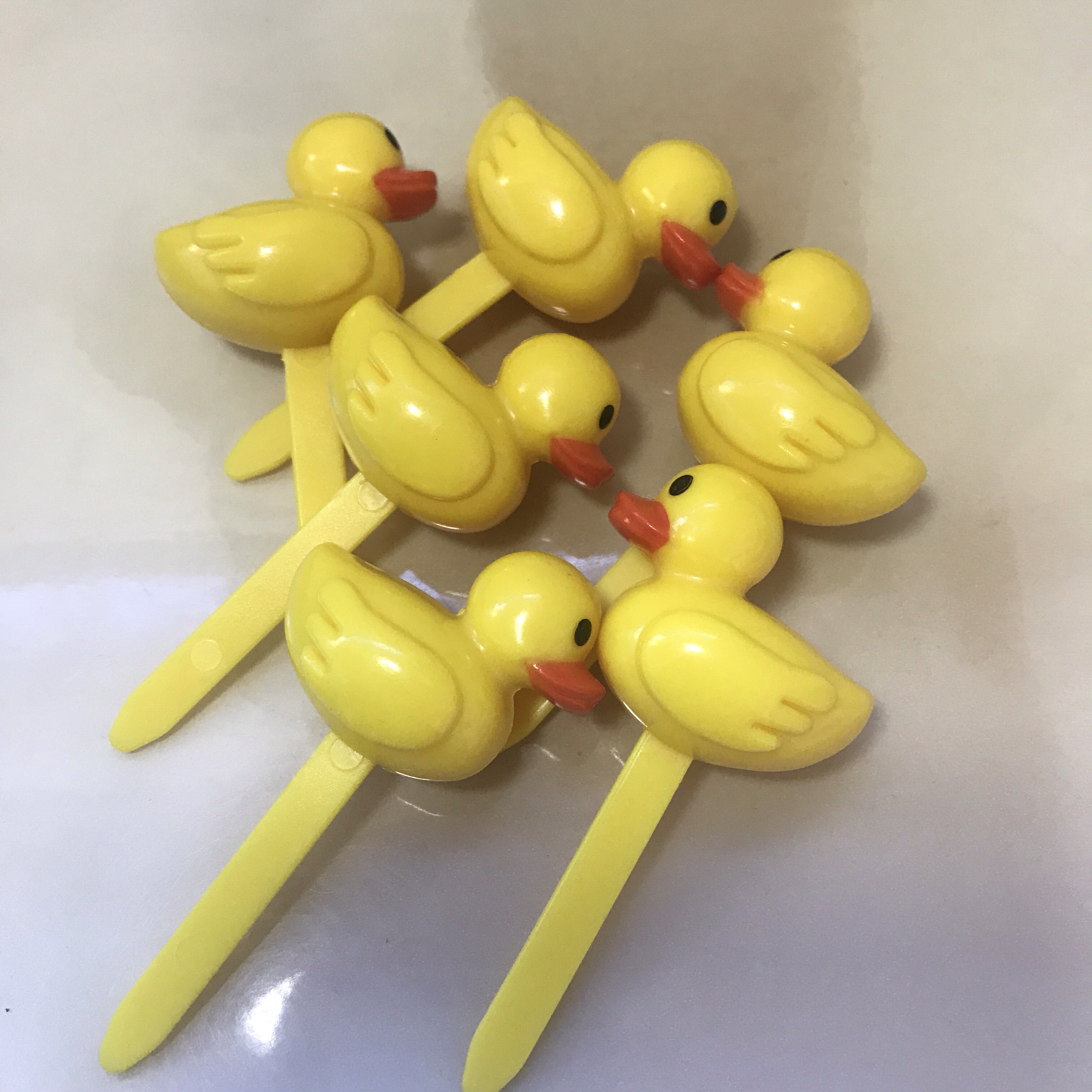 小黄鸭创意卡通动物水果签 儿童水果叉宝宝叉子鸭子可爱