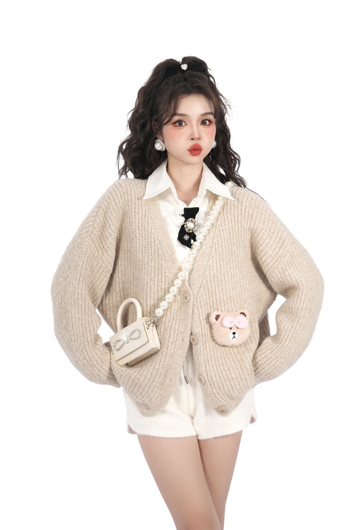 Leman Rouge 奶咖熊仔毛衣