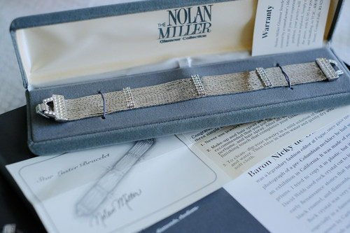 艺伎的胭脂 vintage nolan miller 银色 保存品 手链