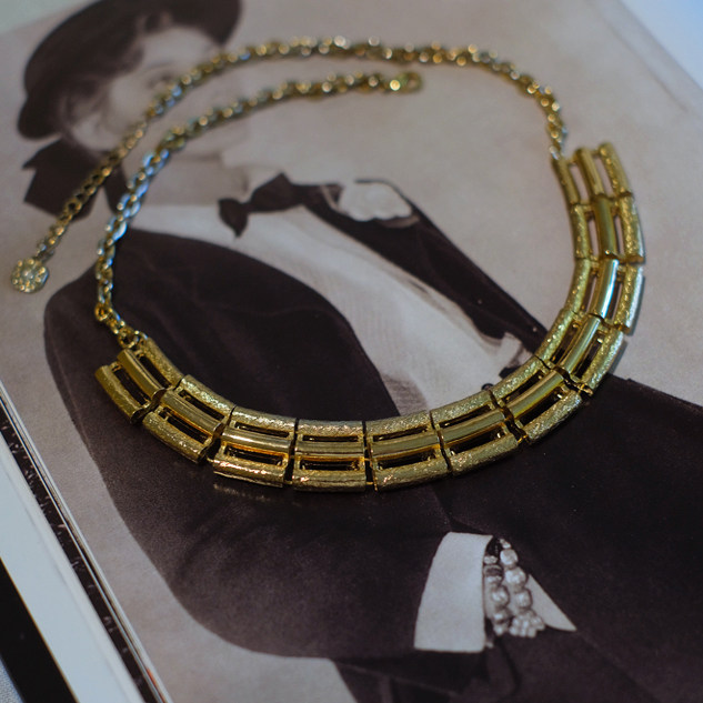 vintage toccata Michelson 金色 几何 短项链,饰品/流行首饰/时尚饰品新,项链,淘宝优惠券,粉丝福利购,淘宝优惠卷