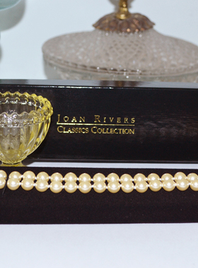 艺伎的胭脂 vintage joan rivers 珍珠 爱心 保存品 手链