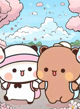 可爱一二布布海报ins风少女心学生宿舍卧室墙贴房间创意装饰海报