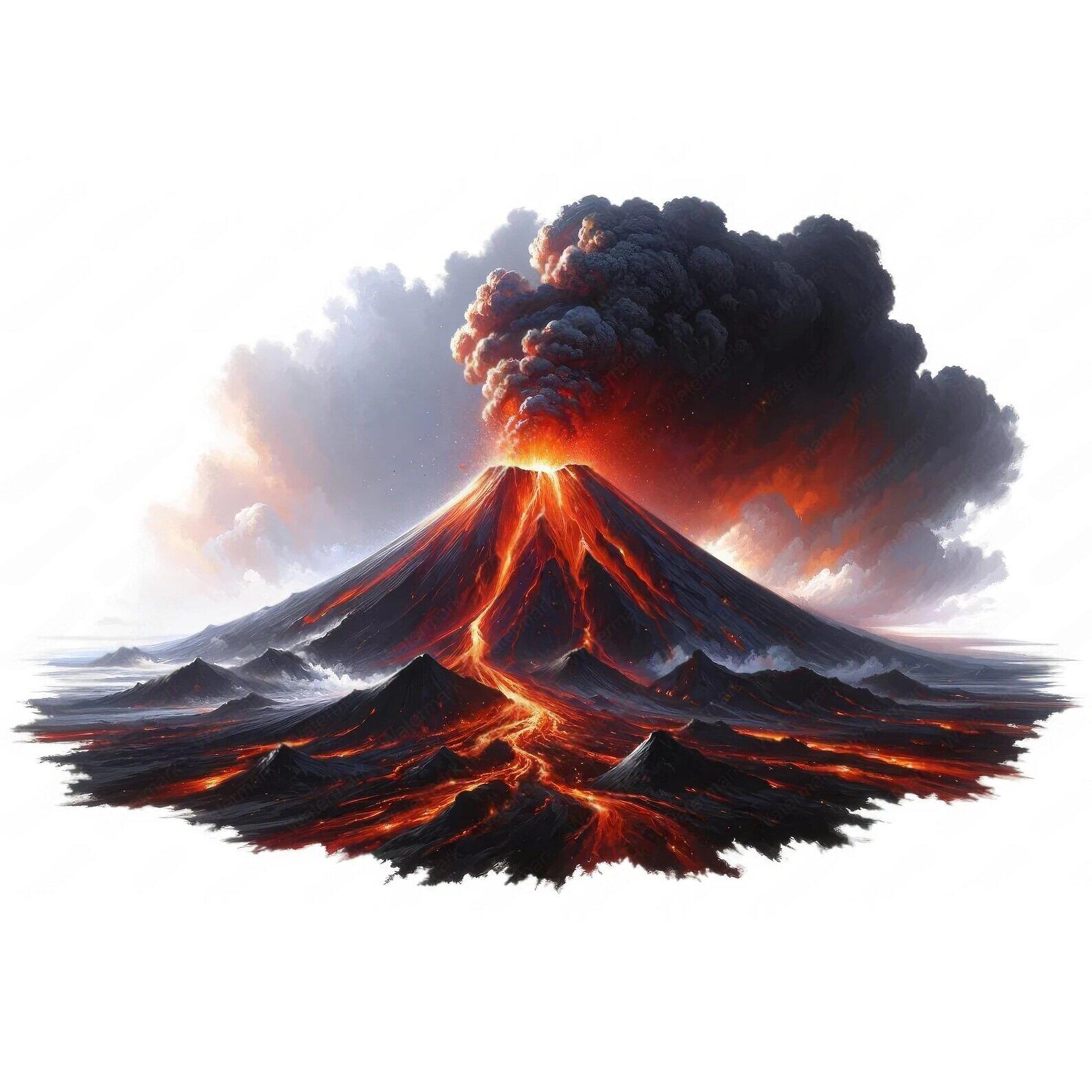 火山爆发贴纸贴画家用餐厅厨房冰箱贴橱柜装饰自粘贴