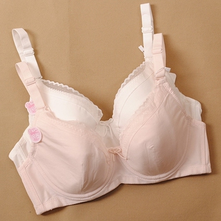 怡兰芬少女内衣初中高中学生文胸纯棉夏薄定型防下垂胸罩大胸成人