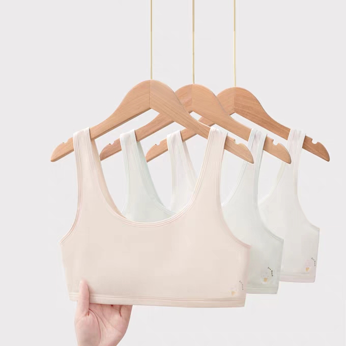 怡兰芬少女儿童大童小学生中学生发育期小背心夏季薄棉一段1506
