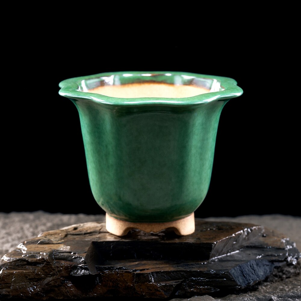 特价清仓名家慕古新款秦夕洪金兔绿釉蓝釉红均釉传统宜兴紫砂花盆