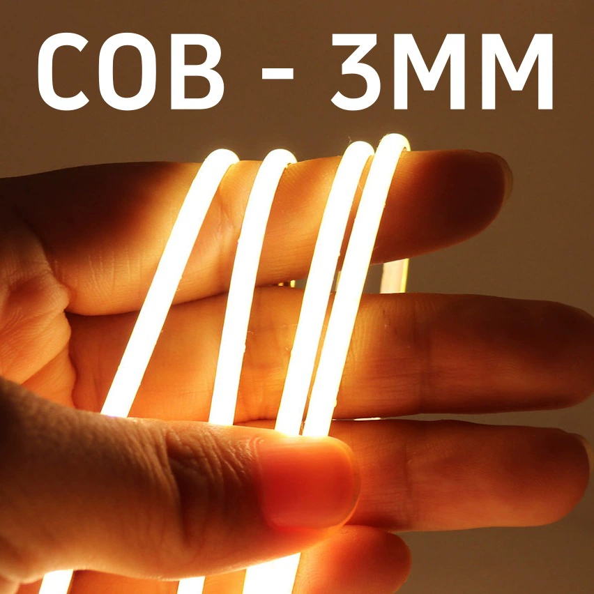 3mm毫米cob灯带12V低压自粘灯条