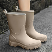 防水防滑胶鞋 新型水靴雨靴女款 时尚 外穿成人女士水鞋 2025新款 雨鞋