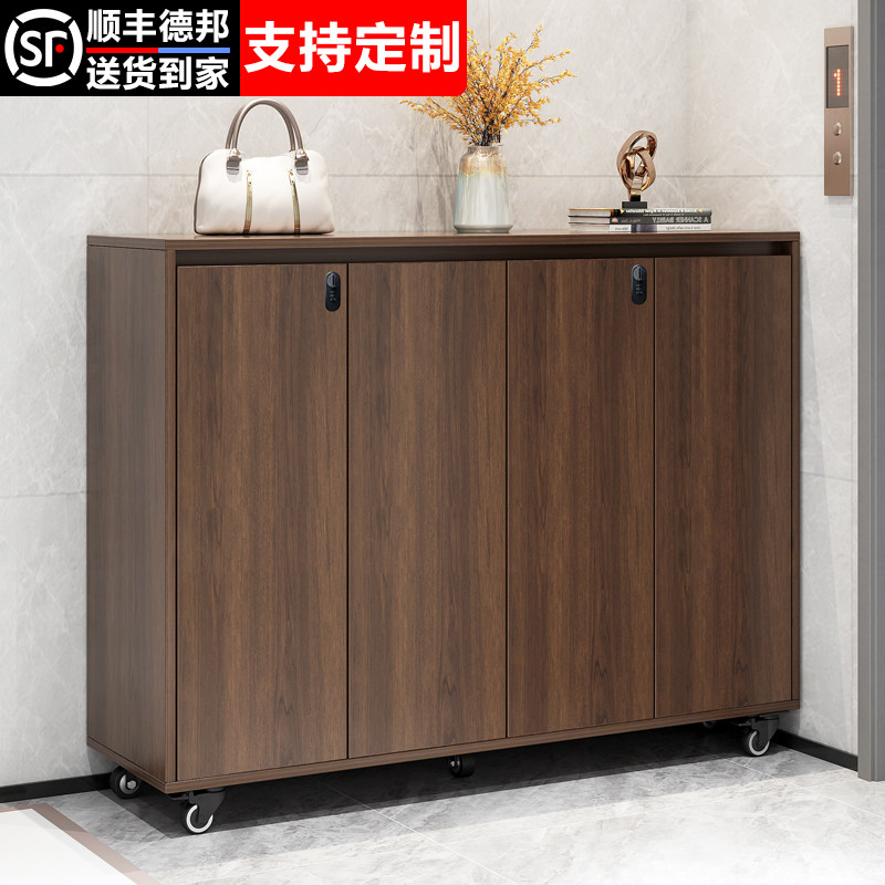 室外过道电梯口储物柜玄关柜一体图片
