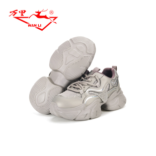 百搭系带单鞋 万里新款 厚底老爹鞋 时尚 BQT2360 女士休闲运动鞋