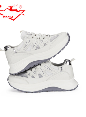 万里新款休闲运动鞋时尚系带女鞋舒适平底单鞋BET2267