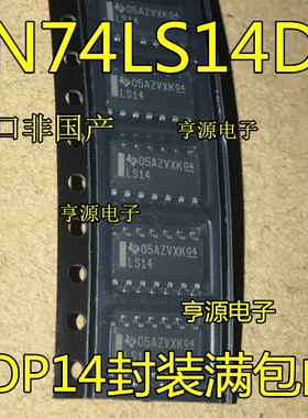 SN74LS14  SN74LS14DR LS14 进口 SOP-14 六角逆变器芯片