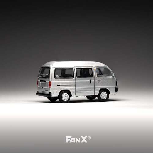FanX方相 1:64 松花江微型面包车模型银色情怀汽车小比例收藏