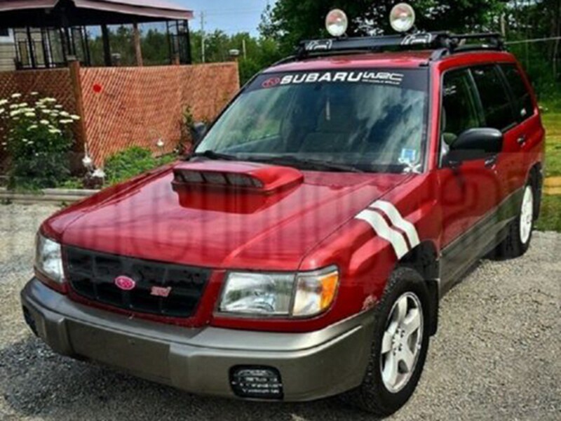 탄소 섬유 SUBARU 97-01 FORESTER FORESTER TURBO 수정 후드 벤트에 적합