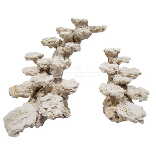 海缸造景泥珊瑚海水观赏鱼缸造景胶粘爪哇石死石活石速干无硅酸盐