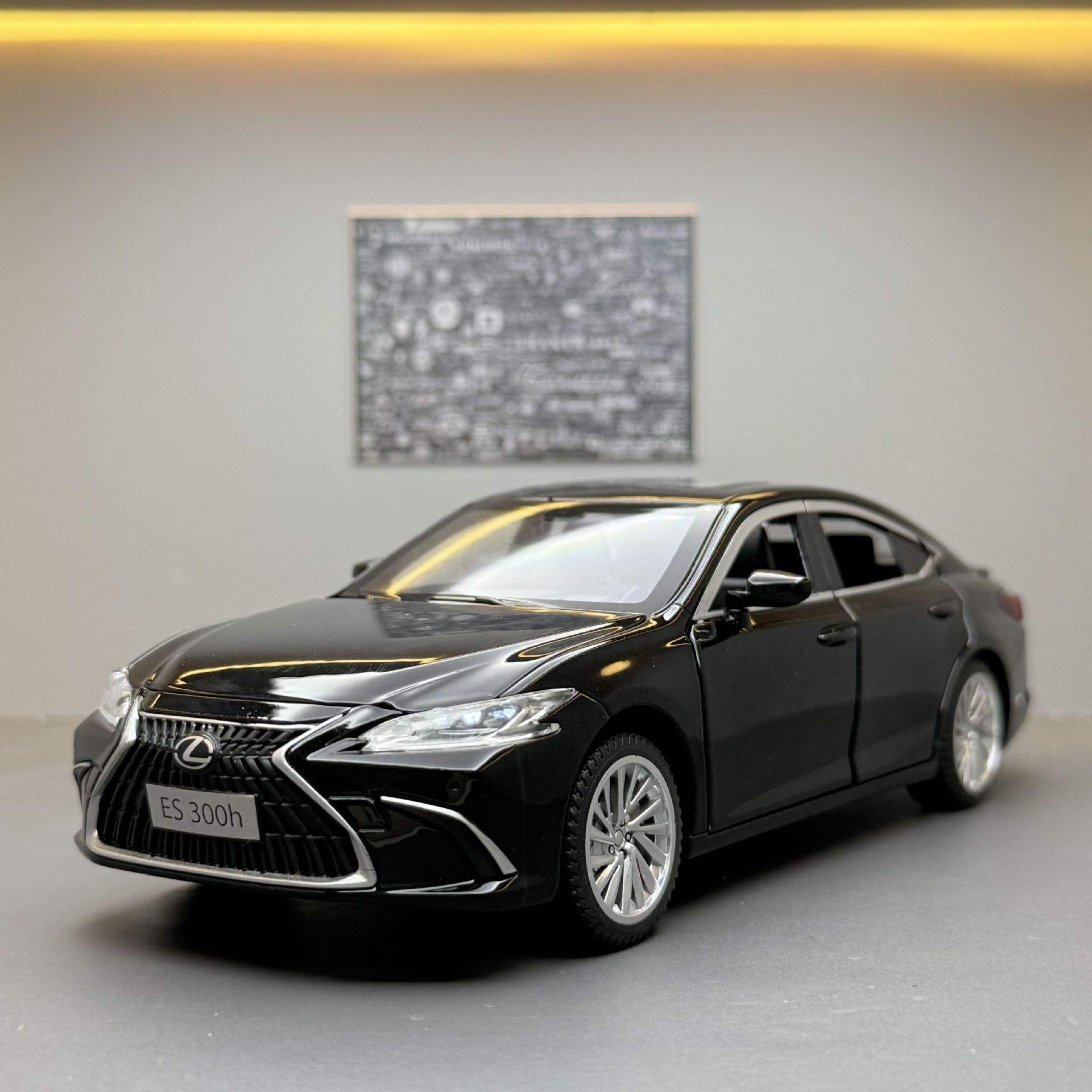 新款 OK合金1:24雷克ES300H汽车带声光儿童玩具车模型摆件