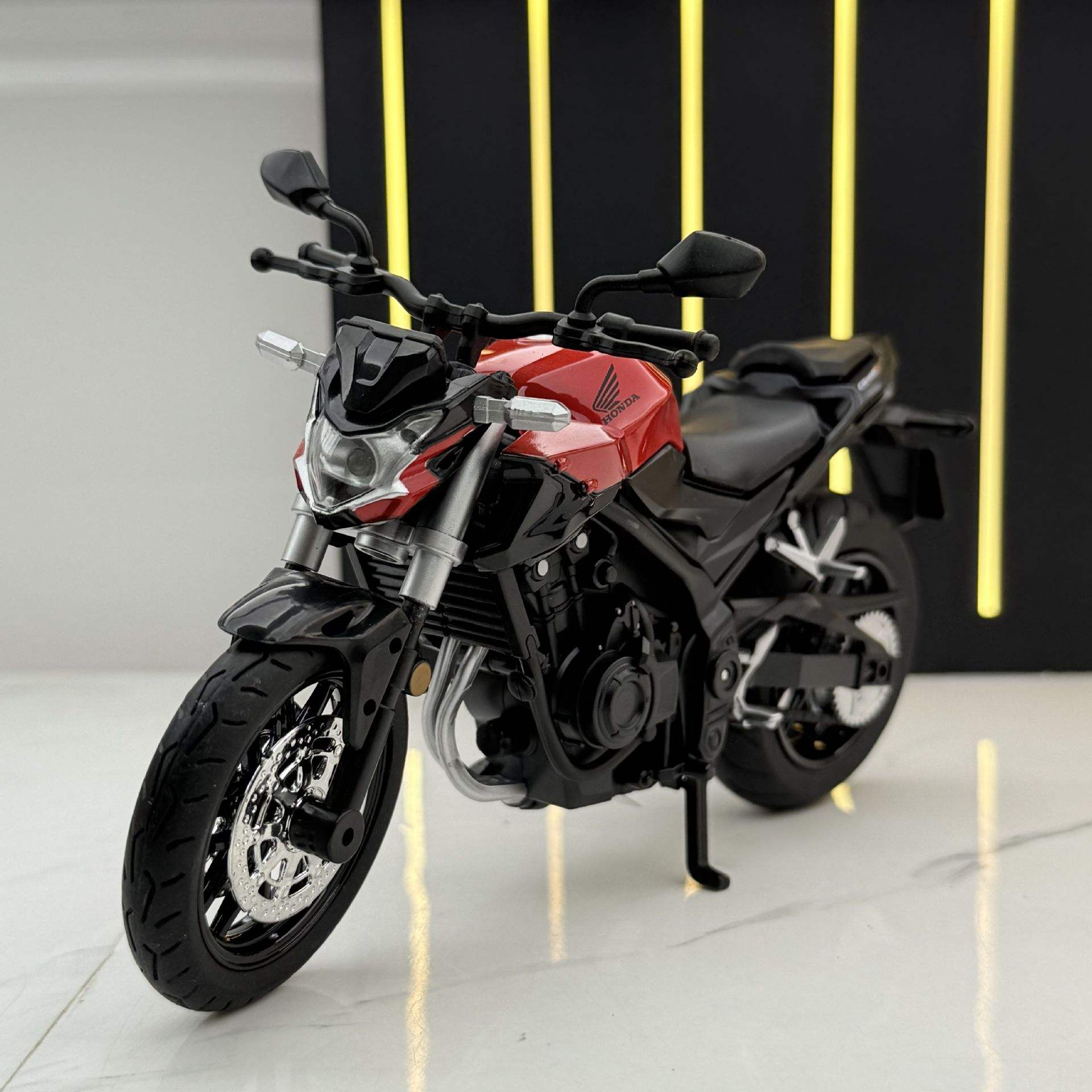 新款 合金车模1:12本田CBF400摩托车声光儿童玩具模型摆件