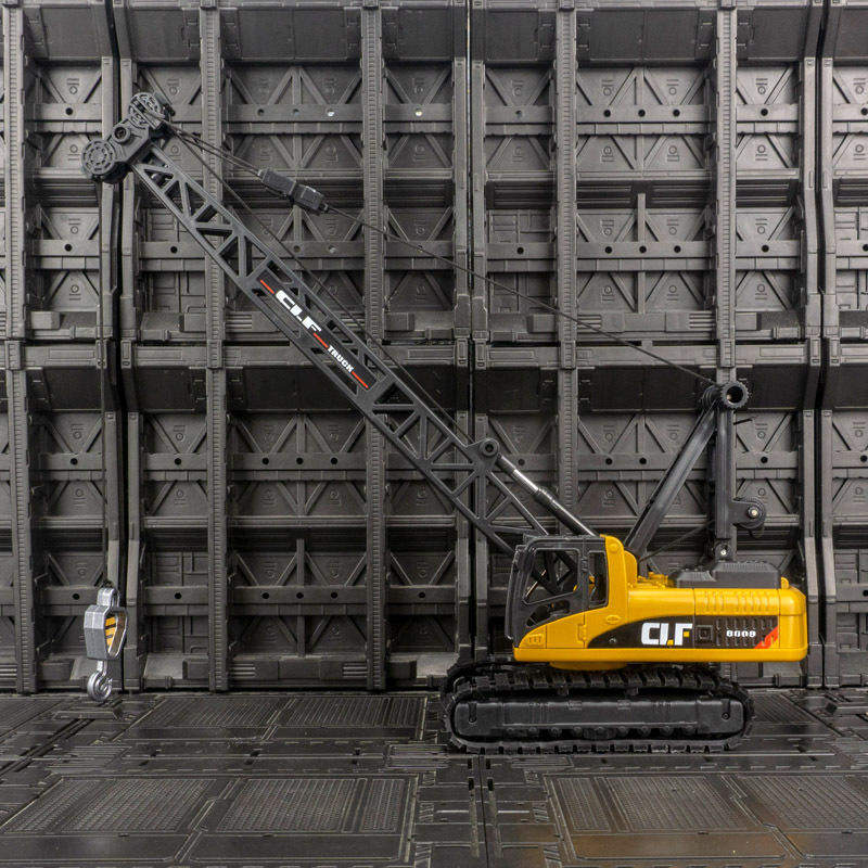 新款 车立方仿真儿童塑料工程吊车运输车玩具模型灯光起重机1:40,模玩/动漫/周边/娃圈三坑/桌游,火车/摩托/汽车模型,淘宝优惠券,粉丝福利购,淘宝优惠卷