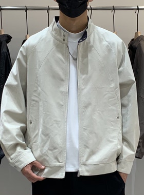 秋季新品韩版男士立领长袖夹克百搭潮流时尚休闲简约痞帅流行外套