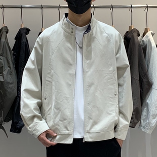 秋季新品韩版男士立领长袖夹克百搭潮流时尚休闲简约痞帅流行外套