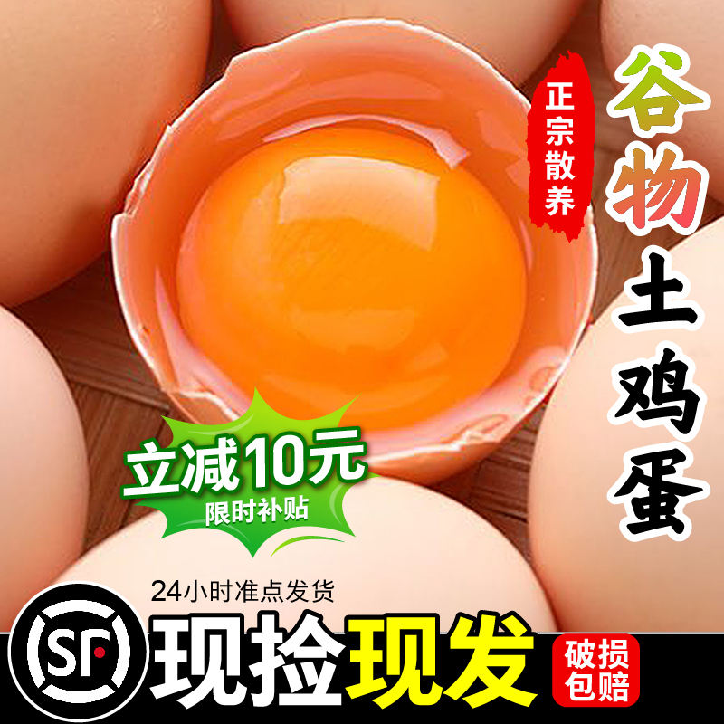 农家正宗土鸡蛋农村特产超市草鸡蛋无菌营养月子蛋新鲜土鸡蛋礼盒