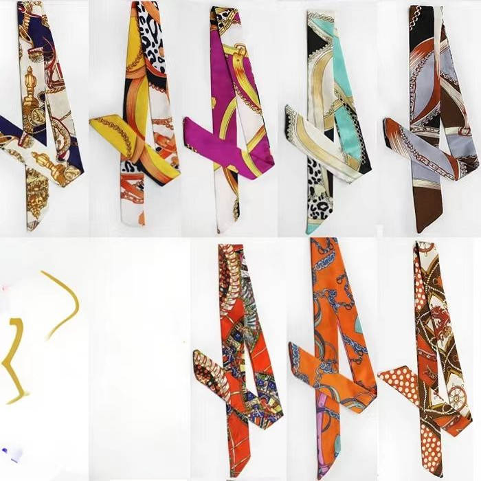 包邮系缠绑链条包包手柄丝巾手提包小丝带配饰包带女士帽带头巾夏