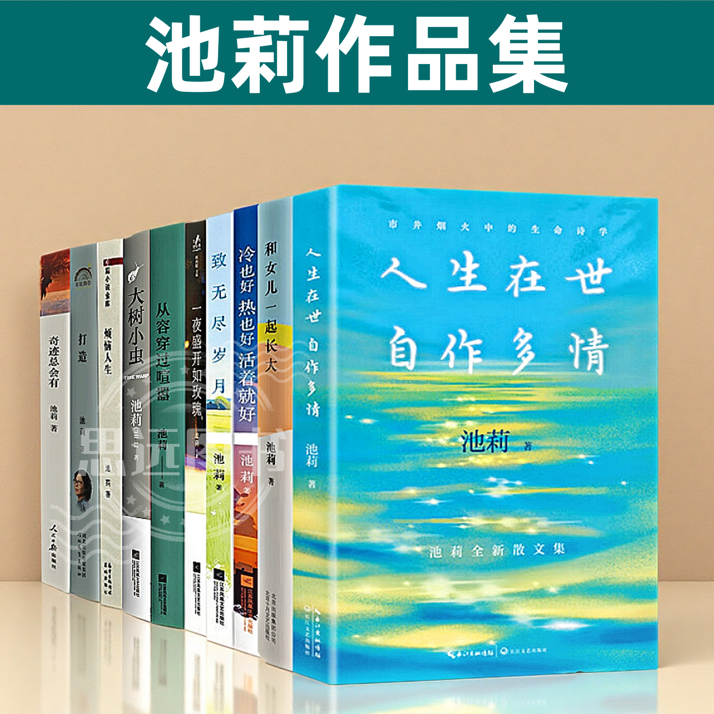 池莉作品集 共10册  致无尽岁月+和女儿一起长大  +从容穿过喧嚣 + 人生在世自作多情+大树小虫 冷也好 热也好活着就好  文学书籍