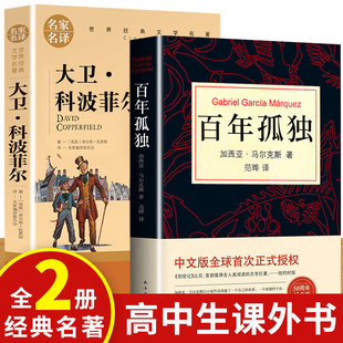 原著正版 高中课外阅读书籍阅读名著推荐 百年孤独 书目正版 书籍高一阅读书籍课外书名著小说 大卫科波菲尔 全2册