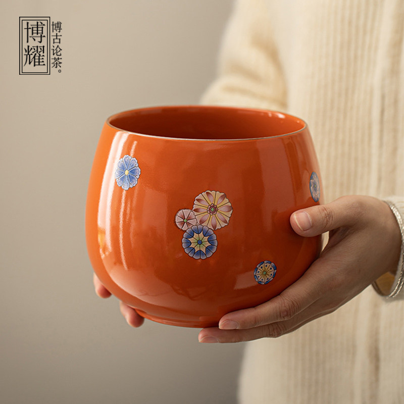 大号陶瓷茶洗家用茶渣缸水盂建B水茶水缸废水桶功夫茶道配件杯洗