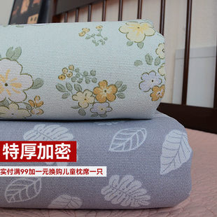 天津老帆布凉席】特厚加厚单双人帆布床单幼儿园老粗布夏凉布单子