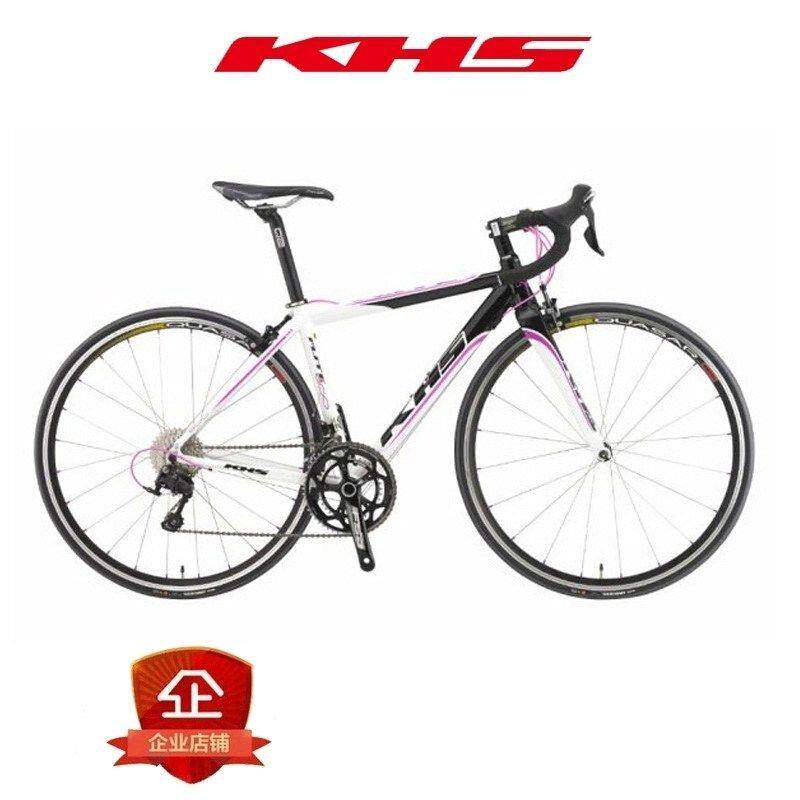 KHS功学社超轻铝车架碳叉弯把竞速公路车22变速 Flite600成人男女