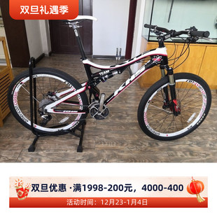 KHS功学社全碳架油压碟刹前后避震速降山地自行车成人青少年男女