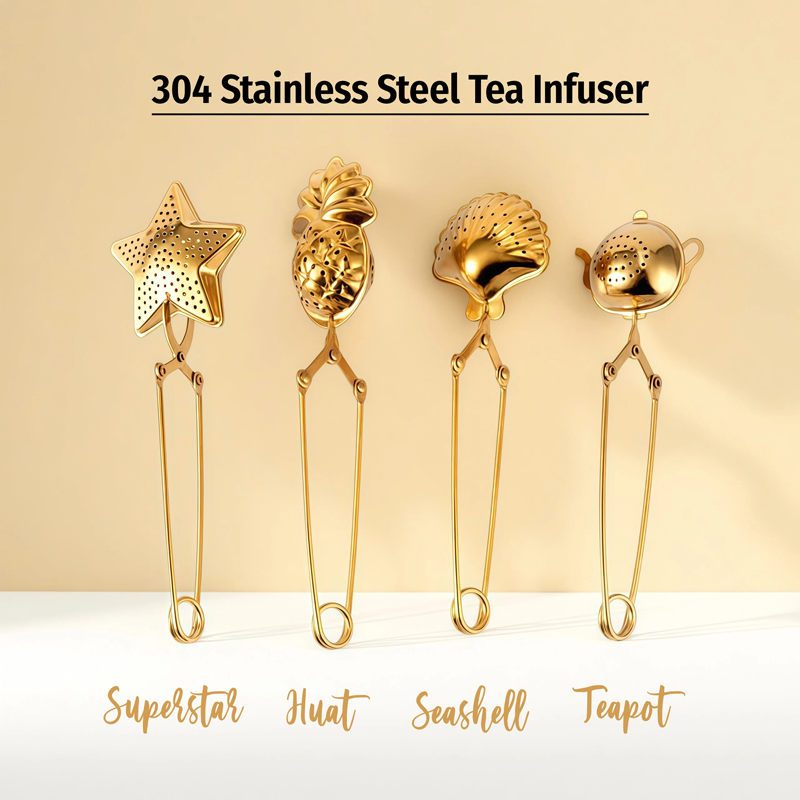 S.Steel Tea Strainer Infuser304不锈钢茶夹茶叶过滤器滤茶器